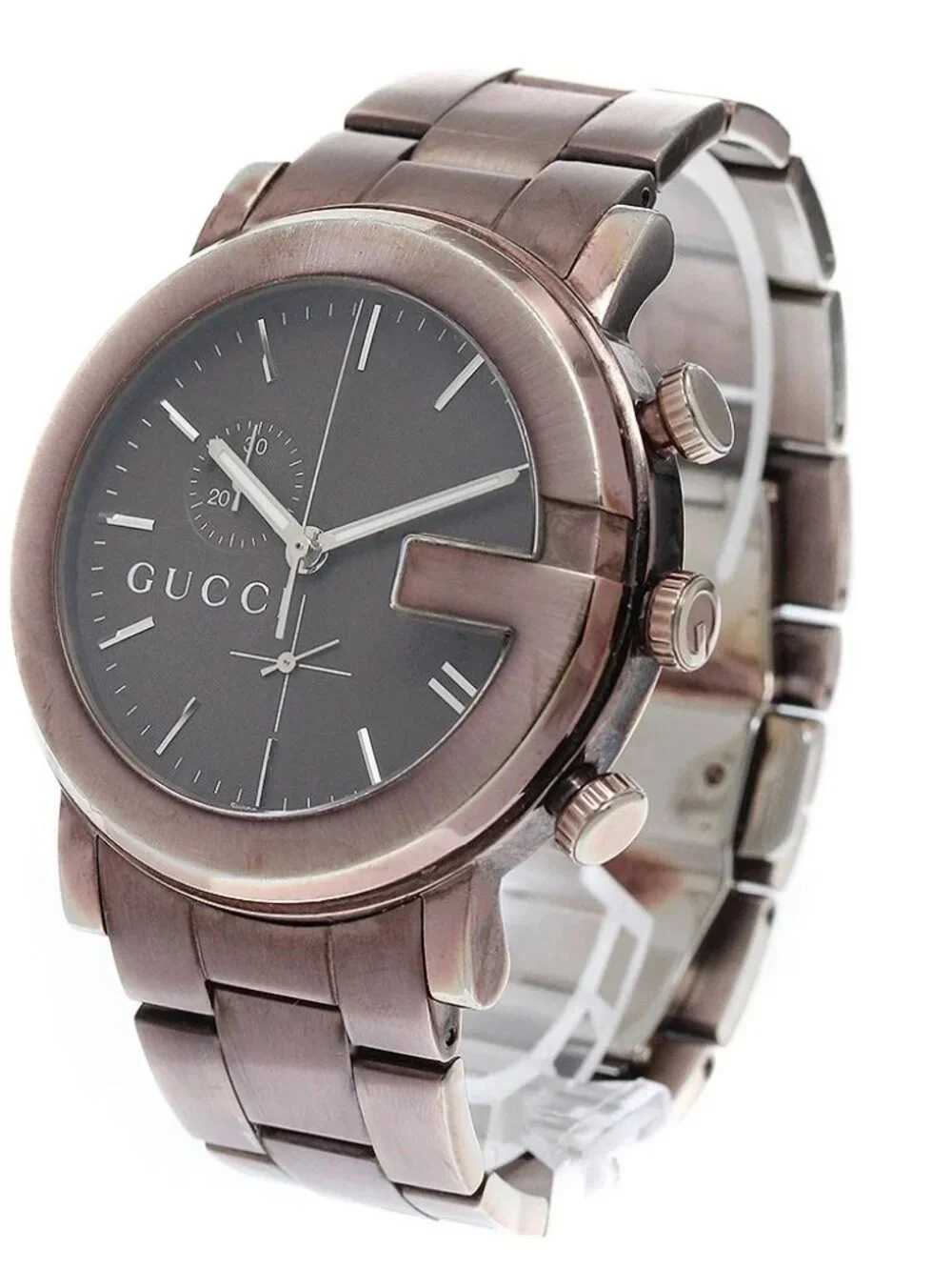 GUCCI G Chrono 101M/YA101341 Chronograph Brown Dial Quartz Men's Watch